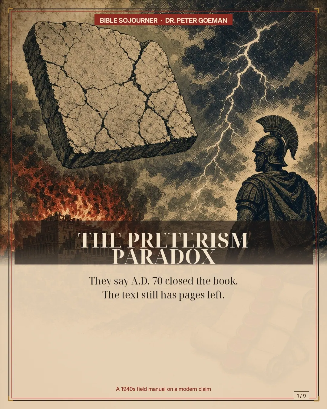The Preterism Paradox.: slide 1 of 9