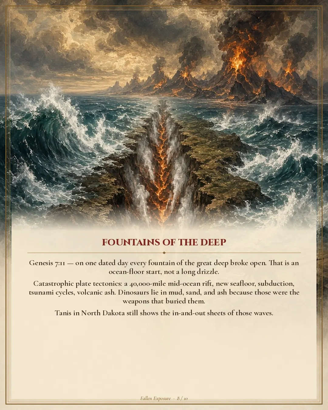 THE FLOOD IS HISTORY.: slide 8 of 11