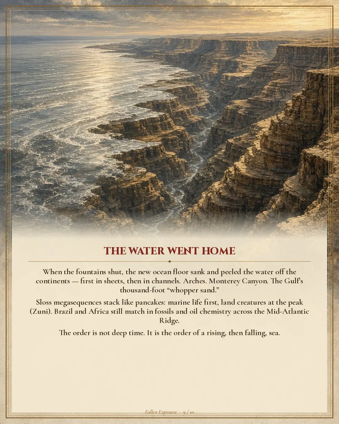 THE FLOOD IS HISTORY.: slide 9 of 11