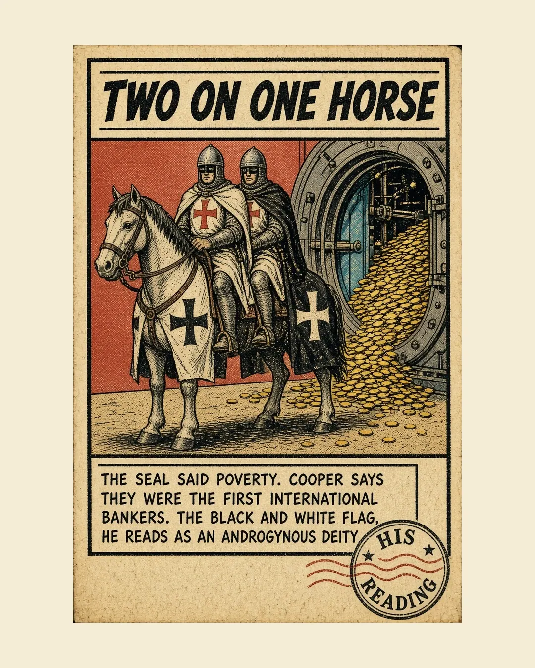 Cooper finishes the Assassins and draws the line to the knights: slide 6 of 10